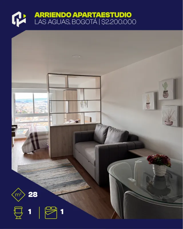 Apartaestudio en Las Aguas, Bogotá — QuickHom