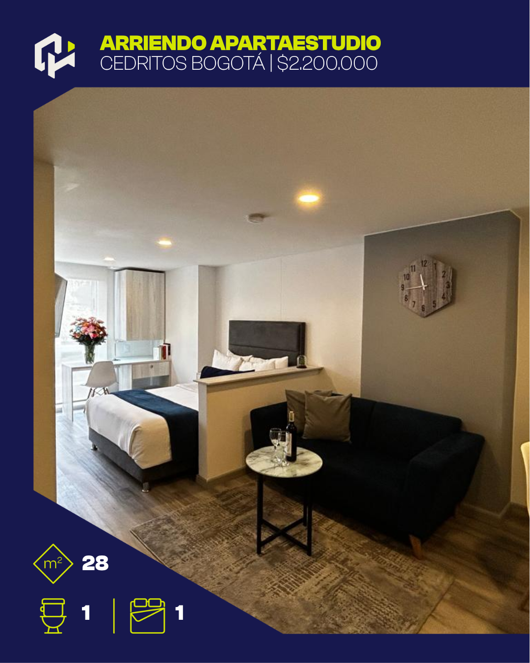 Apartamento tipo Loft amoblado