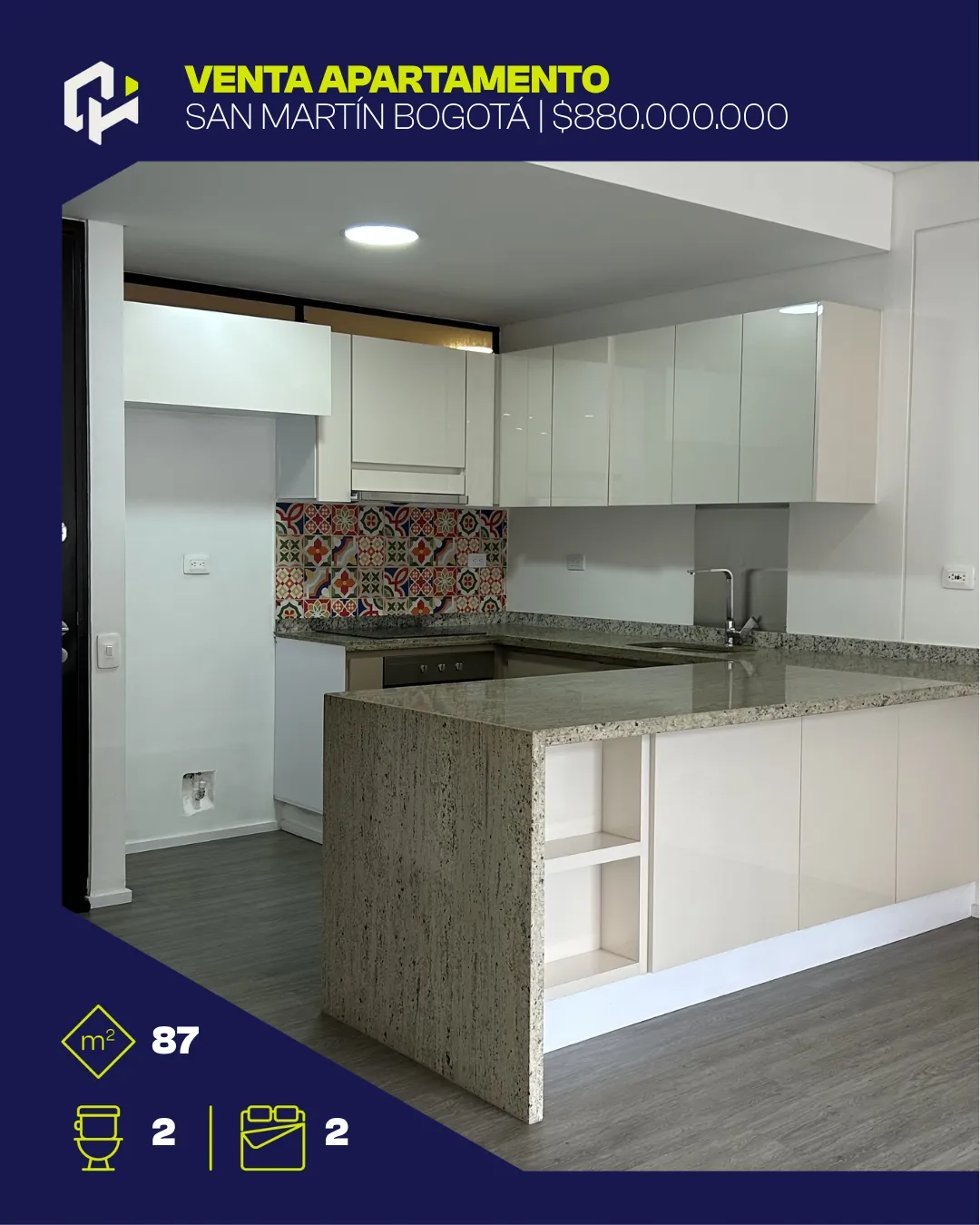 Apartamento con vista en San Martín