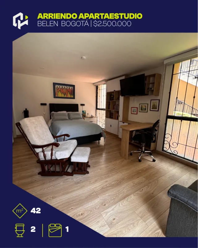 Apartaestudio en Belen, Bogotá D.C. — QuickHom