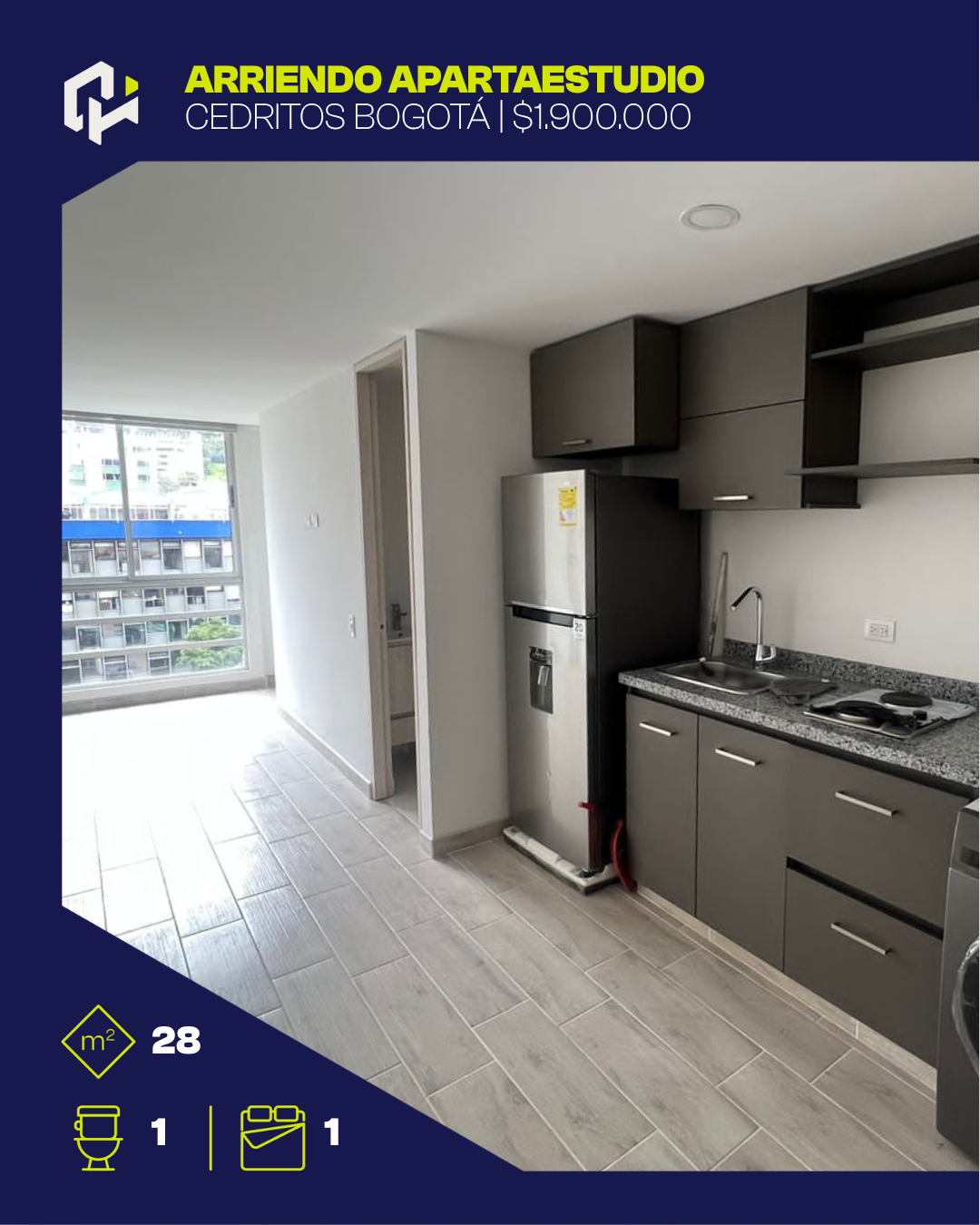 Apartaestudio en el Corazón de Bogotá