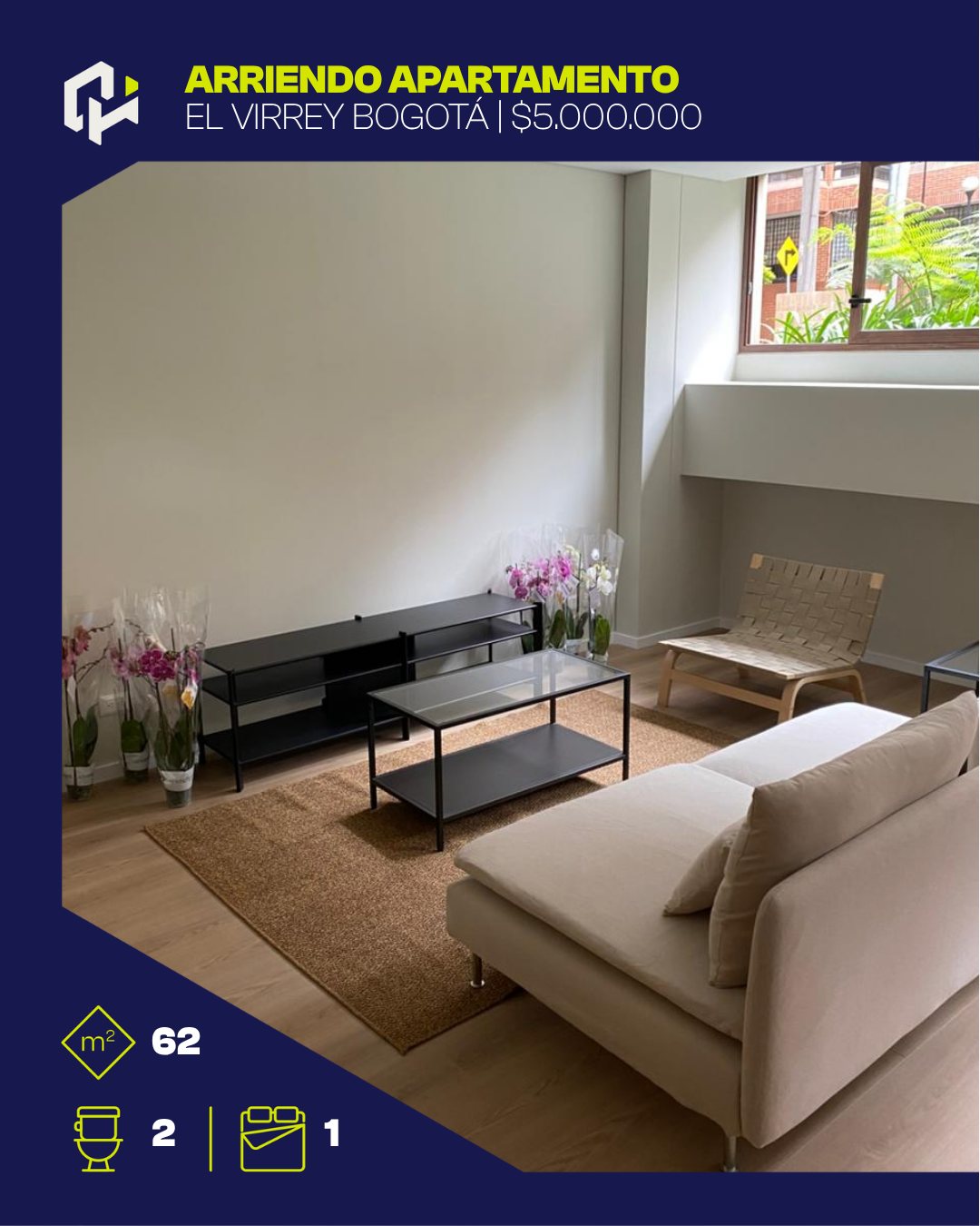 Exclusivo apartamento con excelente ubicación