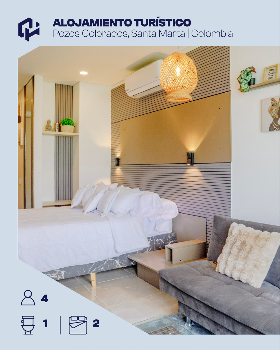 Apartamento frente al mar totalmente amoblado para 4 personas