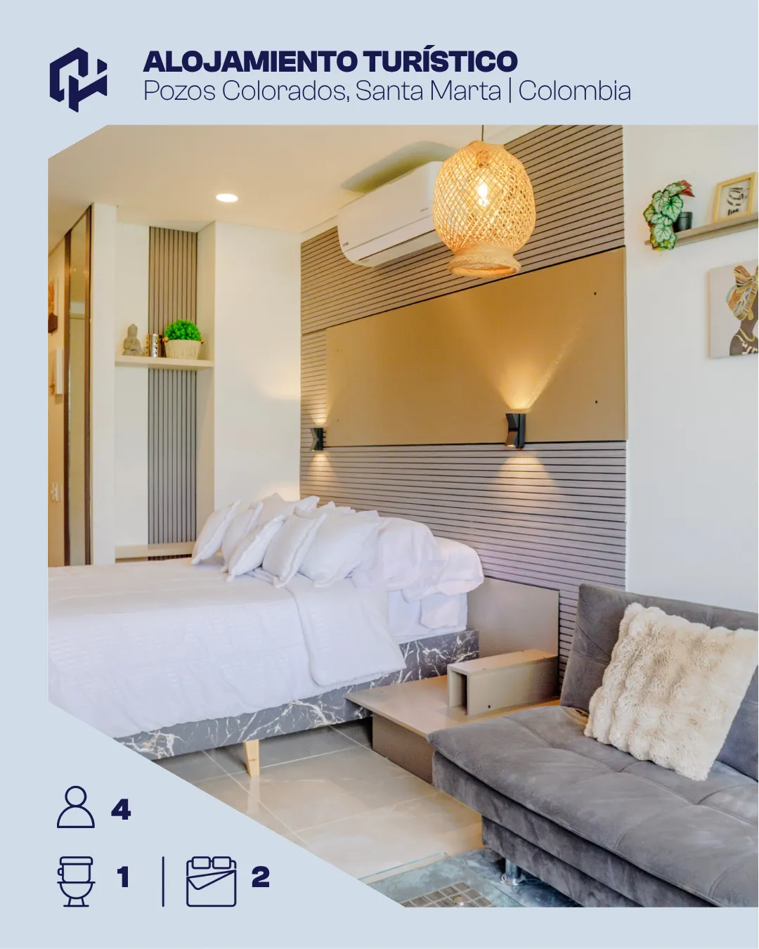 Apartamento frente al mar totalmente amoblado para 4 personas