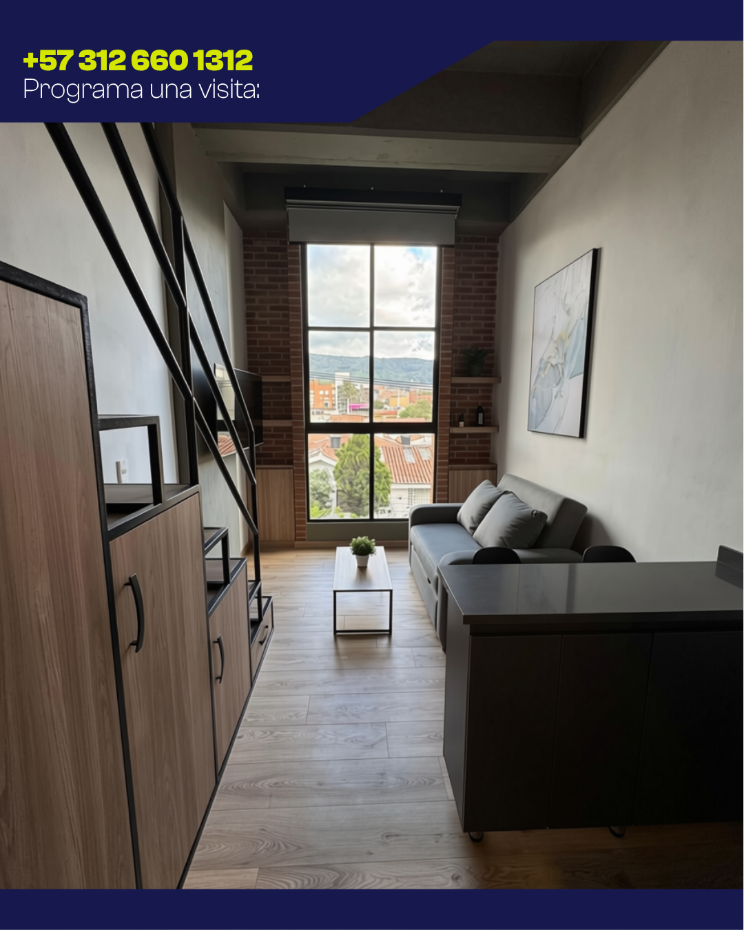 Apartaestudio amoblado estilo duplex en cedritos — foto 2