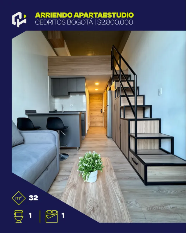 Apartaestudio en Cedritos, Bogotá D.C. — QuickHom