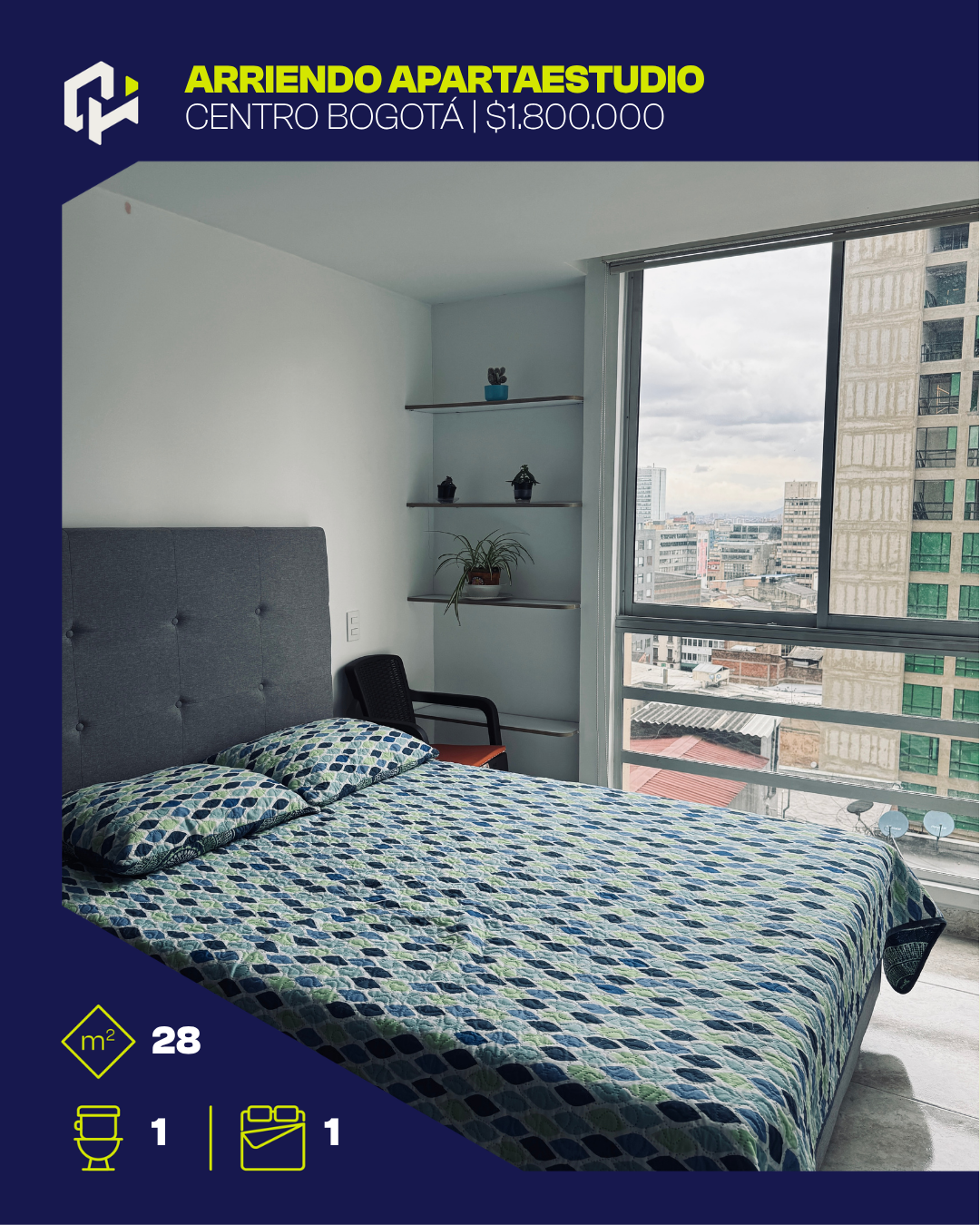 Apartamento amoblado en el corazón de Bogotá