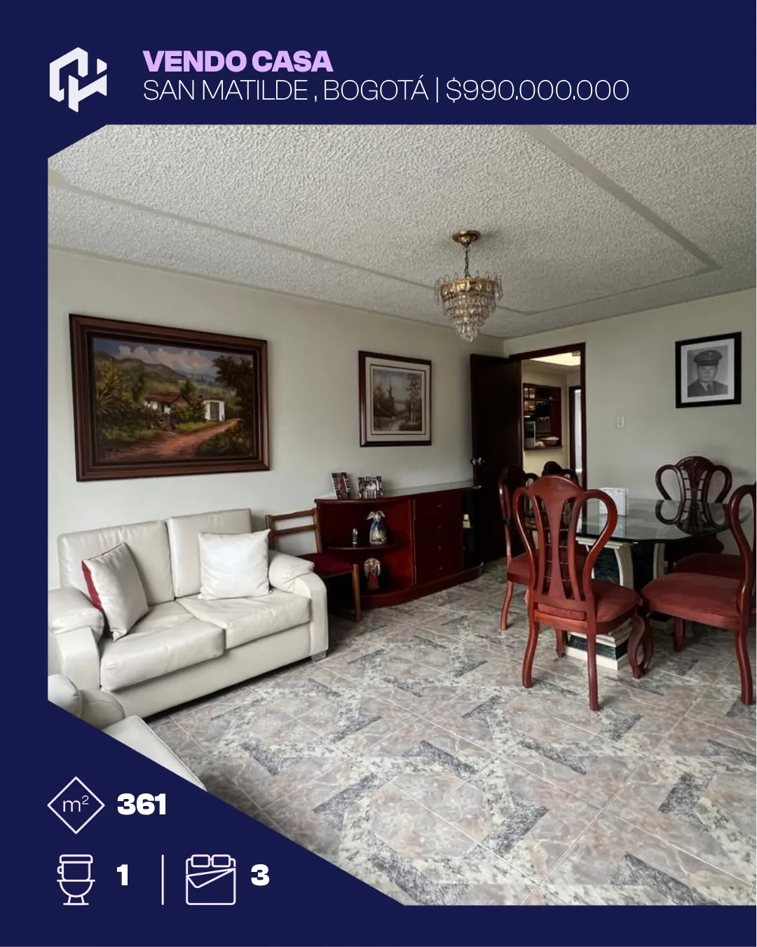 Casa familiar con excelente ubicación